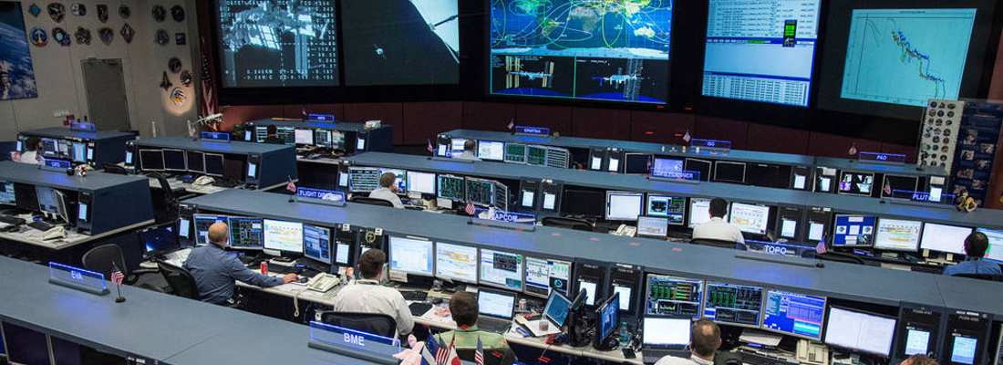 Houston, Texas'taki Uzay İstasyonu Uçuş Kontrol Odası, 2017