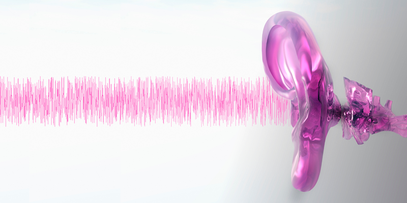 Звуковые волны, входящие в ухо