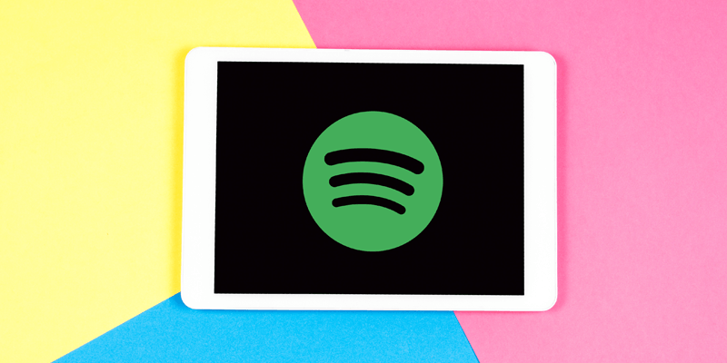 Le logo Spotify sur un iPad