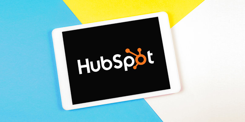 Le logo Hubspot sur un iPad